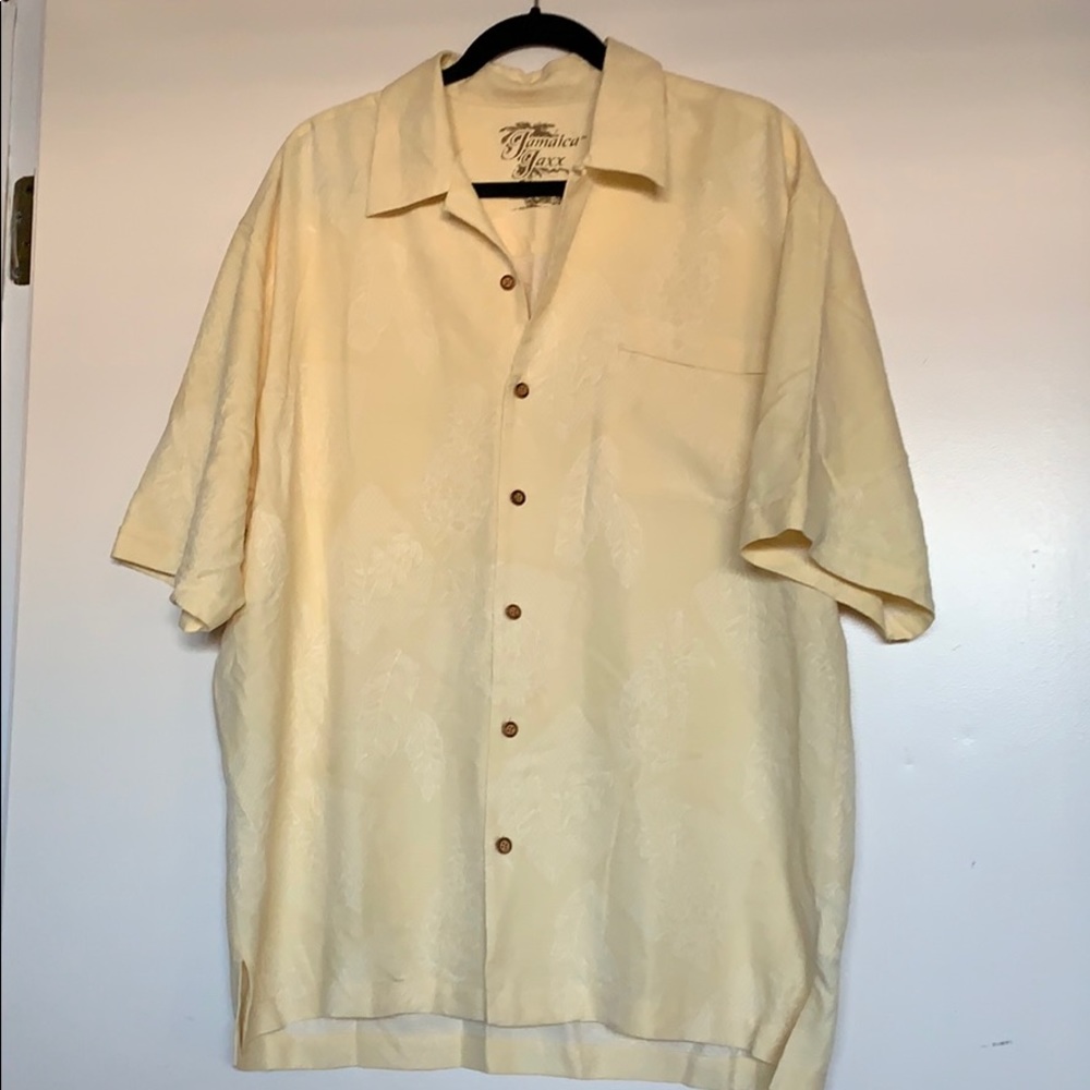 Yellow floral shirt